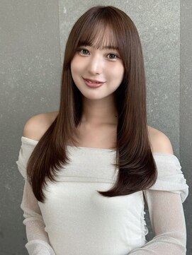 ロンド ロワール 門前仲町(Lond Loire) 似合わせカット大人ガーリー、着物ダークアッシュ門前仲町