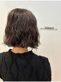 コテ巻き風パーマ