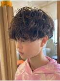 切りっぱなしボブ/ミニボブ/似合わせカット/ヘーゼルベージュ