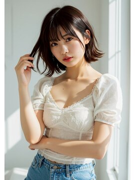 ウェーヴ 浜松小豆餅店(wave) タッセルボブ×アレンジ