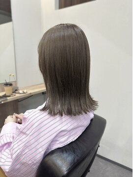 シャル オカチマチ 上野御徒町(shalu) 外ハネミディ×グレージュ