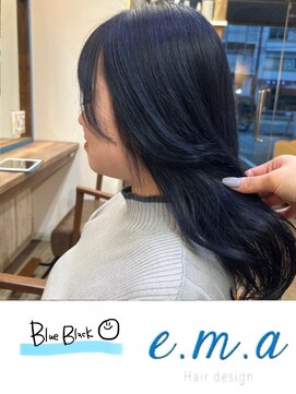 エマヘアデザイン(e.m.a Hair design) ブルーブラック