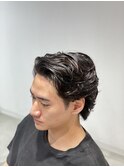 ラウルカール ニュアンスウルフ サーフカール メンズパーマ 渋谷