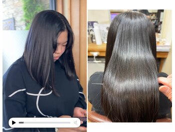 シンラヘアー(SINRAhair)の写真/【白髪の悩みを解決！】専属スタイリストが担当◇髪に優しい薬剤でダメージレスにカラーを楽しもう♪