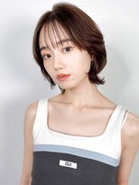 オーバーヘアー 所沢店(over hair) 【over hair】ショートボブ×大人ボブ×マロンラテブラウン