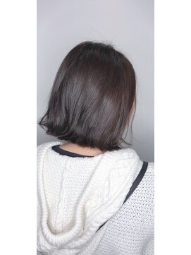 モードケイズ 阿倍野店(MODE K’s) ラベンダーアッシュ×切りっぱなし外ハネボブ