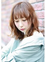 ヘッツ 仙台駅前店(HETTU)&nbsp;オレンジベージュ　ゆるふわ　小顔ミディ