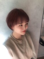ヘアサロンM 新宿&nbsp;ショートスタイルにあうレッドブラウンカラー