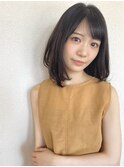 【エルサフィロ 肥後橋】暗髪　ミディアムレイヤー