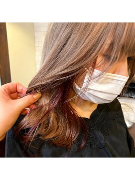 ボアップ 京橋店(boappu) #インナーカラー#ピンク