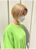ベージュショート