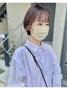 ヘアー アイス 御器所本店(HAIR ICI) ショート×フェイスフレーミングカラー