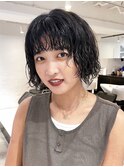ボブパーマ_大人ガーリーチョコレートプリカール_ba411352