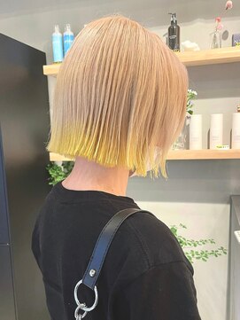 ホーム(HOME) ダブルカラーブロンドベージュカラーケアブリーチハイトーン韓国