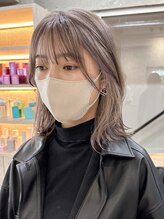 《*ベージュカラー×インナーカラー*》ヘアアレンジしても可愛く見えるインナーカラー*[ダブルカラー/原宿]