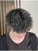 【メンズ】波巻きメッシュパーマ