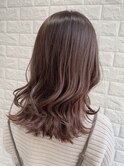【ダブルカラー】ピンクグレージュカラー♪