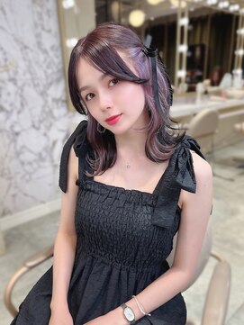 アマンドール(Aman D'or) 透け感抜群♪ラベンダーカラー#イヤリングカラー