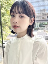ボブ/ロブ/切りっぱなし/前髪/顔周りカット/銀座一丁目