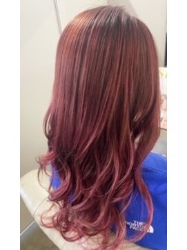 アクロ ヘアー(ACRO HAIR) レッドピンクカラー