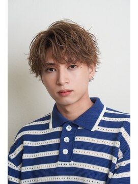 オーシャントーキョーオーバー 渋谷(OCEAN TOKYO OVER) 韓国マッシュセンターパートダウンパーマニュアンスパーマウルフ