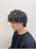 波巻きパーマ