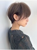 前髪あり耳掛け丸みくびれボブ/20代/30代/40代/ショート（荒牧）