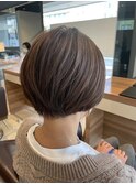 #大人ハイライト#丸みショート
