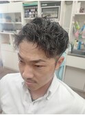2ブロックショート・パーマを活かしたショートスタイル