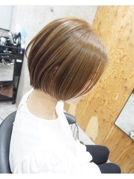 ヘアテリア リュウ 大塚(hair teria ryu) ショートボブ/ブリーチなしミルクブラウン