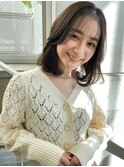 シースルーバング/グレージュアッシュ/ゆるふわ/橋本