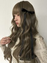 メゾンアクア 表参道(Maison ACQUA) ☆ブリーチなしダブルカラー オリーブ オリーブベージュ ボブ