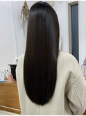 髪質改善カラー　バイカルテ　美髪矯正　ブルーブラック　小顔