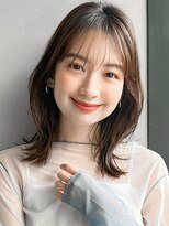 似合わせカットイメチェン薄めバングうるツヤレイヤーカット
