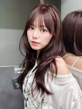 アルバム 渋谷パルコ(ALBUM) 顔周りレイヤーおくれ毛前髪カット暗めカラー_F1033