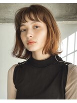 オンク 新宿(onk)&nbsp;黒髪/グレーベージュ/レイヤーロング/前髪パーマ[新宿駅]