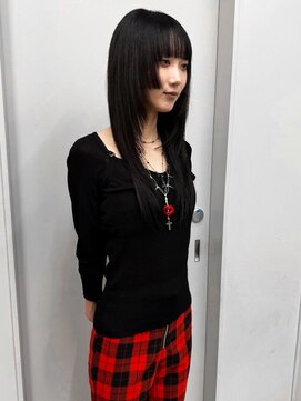 ヴァーディ オモテサンドウ(Vardy omotesando) hime/姫カット レイヤー 落とせる黒染め