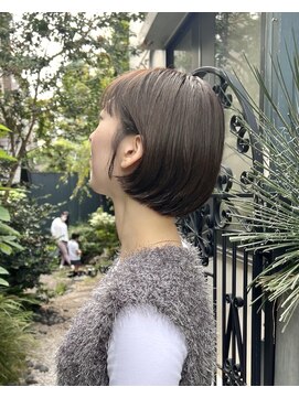 あごラインコンパクトショートボブ20代30代40代