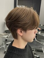 ナレ(NARE)&nbsp;【NARE  NOE】韓国風センターパート×ミルクブラウン