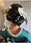 成人式振袖リボンヘア☆