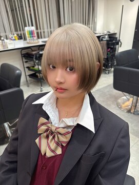 ラピス 名古屋駅前店(Lapis) ルーツカラー/ホワイトミルクティー