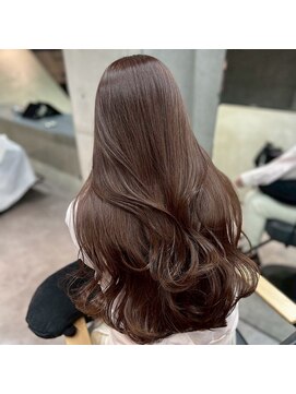 ウィリーベル 沖縄(WILLIE BELLE) ショコラベージュ/フェミニンロングウェーブ/韓国/ツヤ髪カラー