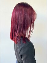 ヘアー アイス 御器所本店(HAIR ICI)&nbsp;ブリーチなしカラー暖色カラー夏カラー韓国風くびれミディ