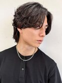 韓国風センターパート/緩めシャドウパーマ/メンズパーマp越谷