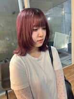 バイ ユア オウン フラワーズ コロン カバ 松本駅前(buy your own flowers : kava)&nbsp;ブリーチカラー×ピンクミルクティーベージュ◎韓国風くびれヘア