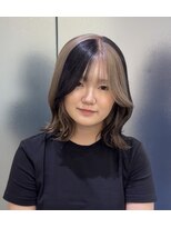 アフューズバイストゥー(Vfuse by StueW) ミルクティーベージュ×ブロックカラー