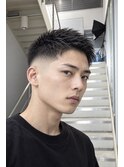 清潔感抜群スキンフェードショート×ソフトモヒカン短髪