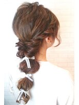 ヘアーアンドメイク フォルス(HAIR&MAKE FORS)&nbsp;【FORS】西田ゆか　可愛い☆ポンポンたまねぎアレンジ