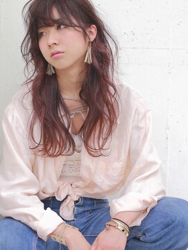 ブルーフェーセス 表参道(blue faces) 『bluefaces』ピンクグラデーションカラー&レイヤースタイル