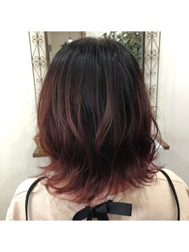 リズ オブ ヘアー(Lis of hair) レッド☆グラデーション